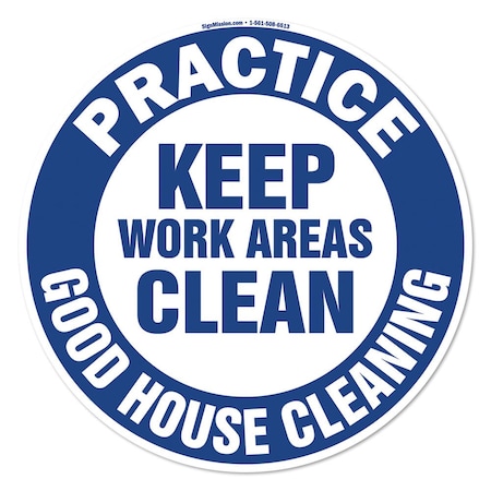 Keep Work Areas Clean 16in Non-Slip Floor Marker